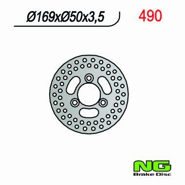 NG TARCZA HAMULCOWA PRZÓD KAWASAKI KSF 250 '96-'01, KEF 300 '01-'02 (169x50x3,5)