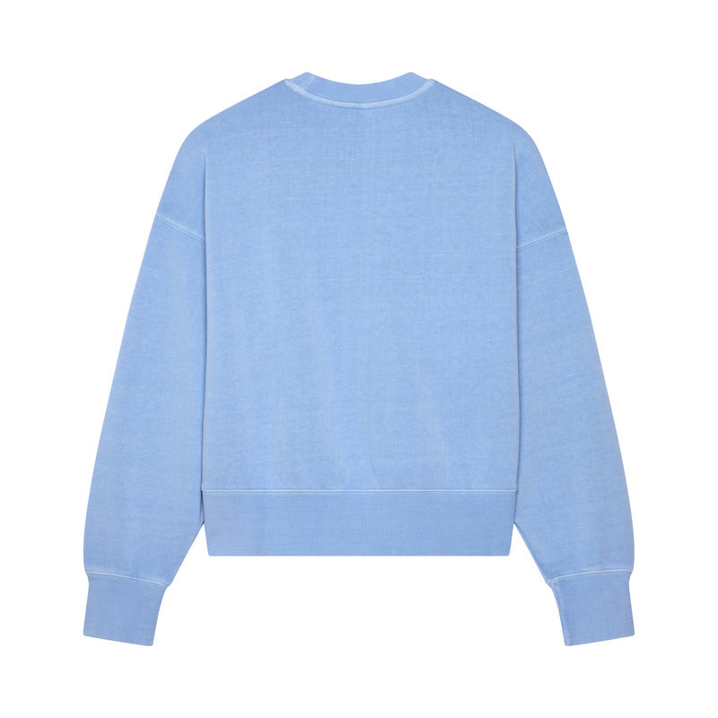 BLUZA DAMSKA FOX WORDMARK OVERSIZED FLEECE CREW CASHMERE BLUE