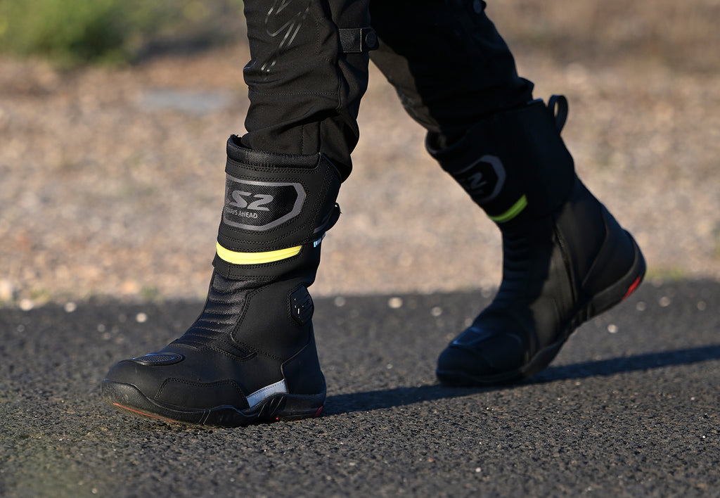 BUTY LS2 GOBY LADY WP BLACK H-V YELLOW