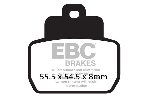 EBC Brakes Klocki hamulcowe EBC SFAC425 skuterowe karbonowe (kpl. na 1 tarcze)