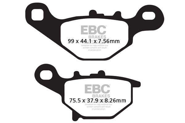 EBC Brakes Klocki hamulcowe EBC FA230TT (kpl. na 1 tarcze)