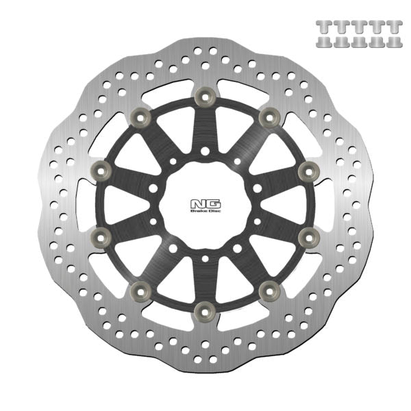 NG TARCZA HAMULCOWA PRZÓD KAWASAKI Z 1000 ABS 15-17, Z 1000 15-17, ZS6R 13-17, Z800 12-18, GTR 1400 07-18, ZZR 1400 06-18 (310X80X5,0MM) WAVE PŁYWAJĄCA