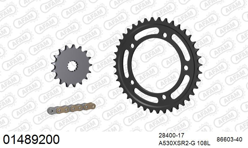 Zestaw napędowy AFAM do SUZUKI SV 1000 S K3,K4,K5,K6,K7