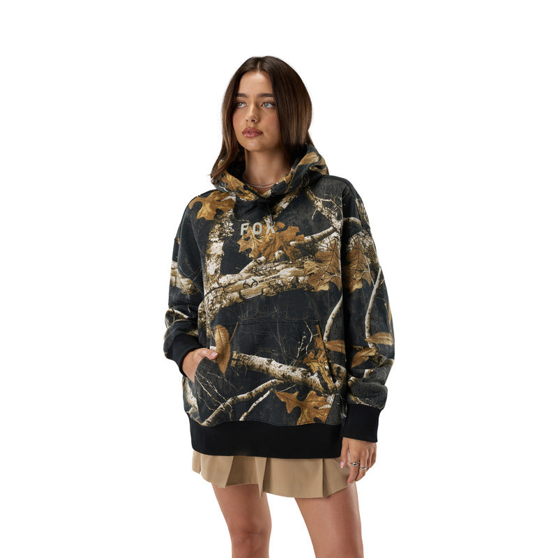 BLUZA Z KAPTUREM FOX REALTREE FLEECE PO BLACK MULTI