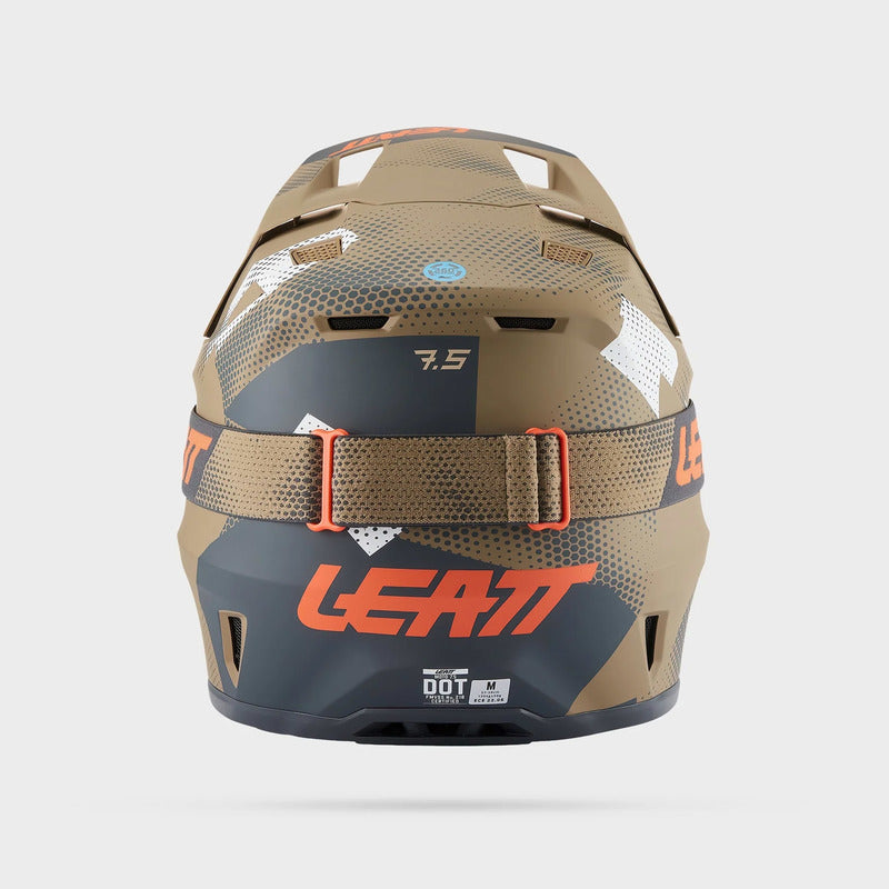 KASK MOTOCYKLOWY Z GOGLAMI LEATT KIT MOTO 7.5 CAMO KHAKI BROWN S