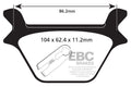 EBC Brakes Klocki hamulcowe EBC FA200HH wzmacniane (kpl. na 1 tarcze)