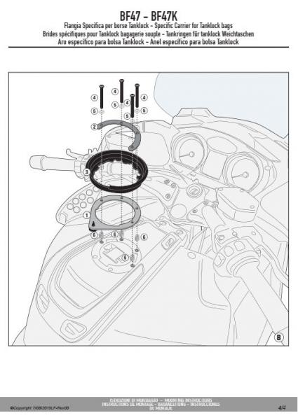 GIVI MOCOWANIE TANKLOCK - BMW R 1200 RT (05 > 13)