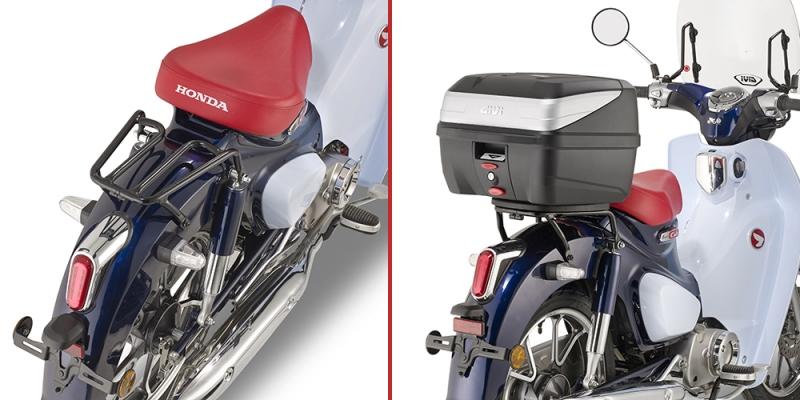 GIVI (WYCOFANY - DO WYCZERPANIA) STELAŻ KUFRA CENTRALNEGO MONOLOCK (BEZ PŁYTY) - HONDA Super Cub C125 (18 > 19)