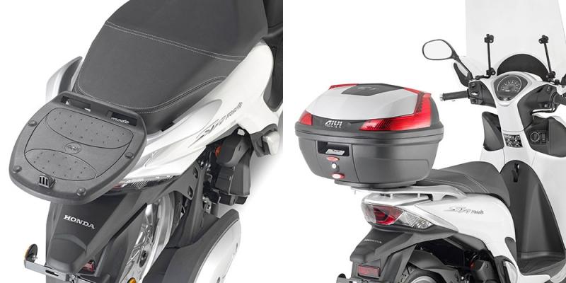 GIVI STELAŻ KUFRA CENTRALNEGO MONOLOCK (BEZ PŁYTY) - HONDA SH MODE 125 (13 > 15)