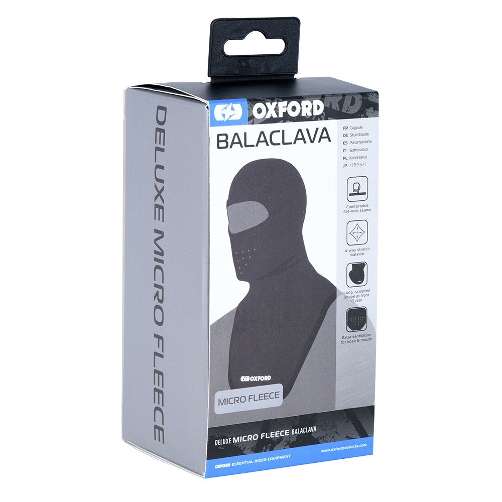 OXFORD KOMINIARKA POLAR Z DUŻYM OTWOREM NA OCZY DELUXE BALACLAVA MICRO FLEECE KOLOR CZARNY ROZMIAR UNIWERSALNY – zdjęcie 3