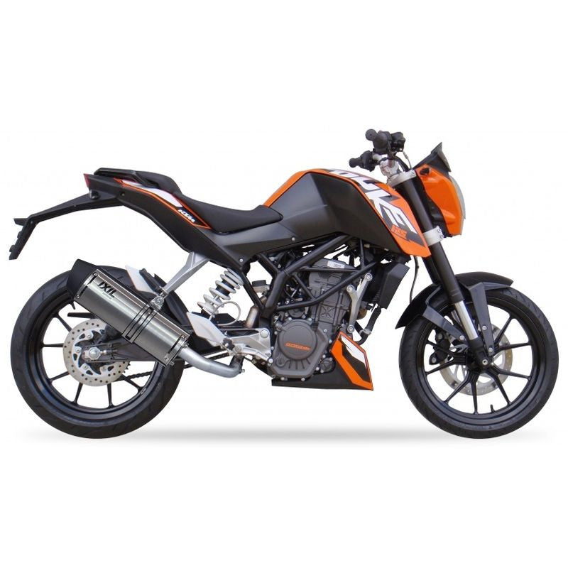 Tłumik IXIL KTM DUKE 125 - 200 11-16, typ SOVE (waga 3000 Gr., długość 423 mm., materiał Inox AISI304, kolor Matt polished) SLIP
