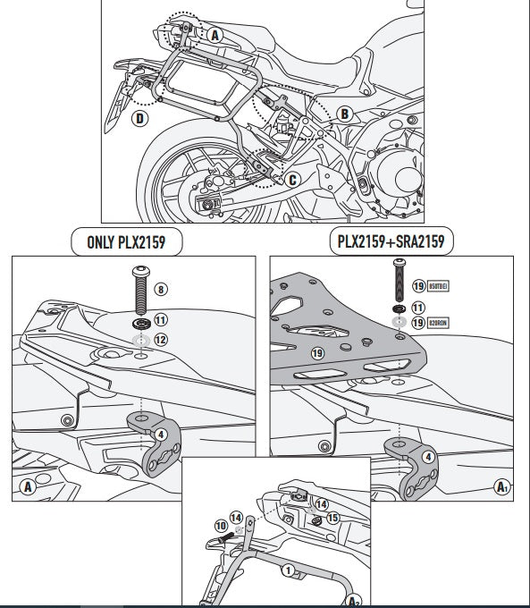 KAPPA STELAŻ KUFRÓW BOCZNYCH MONOKEY SIDE YAMAHA TRACER 9 '21-'24, TRACER 9GT '21-'24, TRACER 9 GT+ '21-'24 - TYLKO POD KUFRY K33N K'ROAD – zdjęcie 4