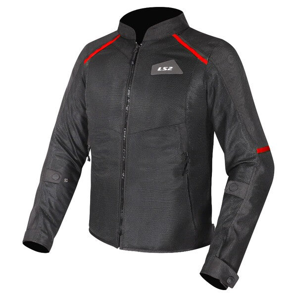 KURTKA LS2 BREEZE MAN BLACK RED