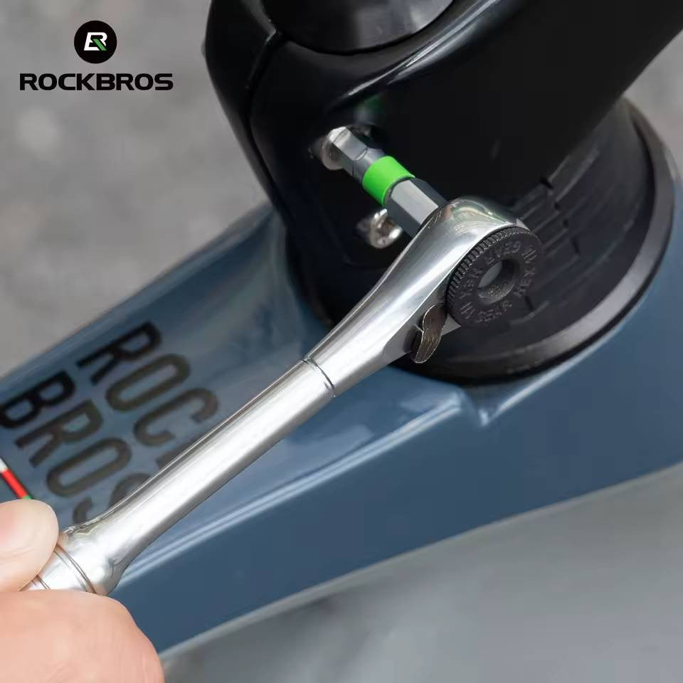 Narzędzie wielofunkcyjne rowerowe Klucz z grzechotką stalowy S2 -TG-8602 (430042001) ROCKBROS