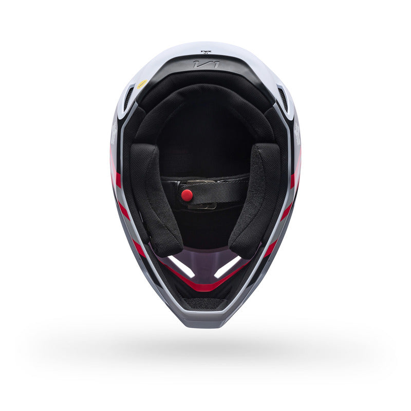 KASK MOTOCYKLOWY FOX V1 DRAFT WHITE