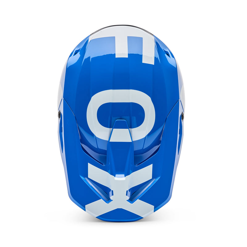 KASK MOTOCYKLOWY FOX V1 SHIELD BLUE