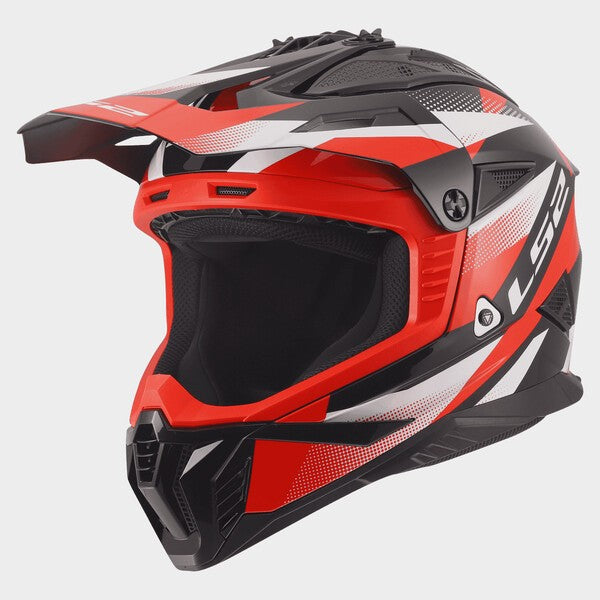 KASK LS2 MX708 FAST II FORT BLACK RED