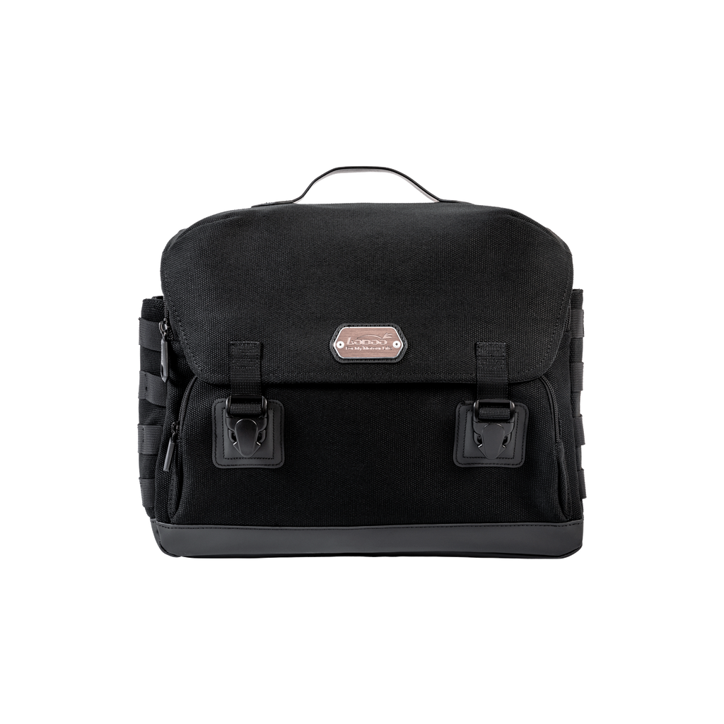 LOBOO Boczna torba Vintage czarna 12L, (do montażu z panelem BZJ01BK)