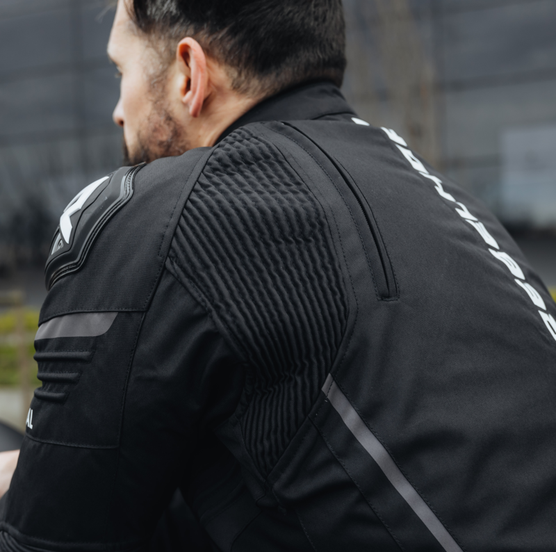 KURTKA MOTOCYKLOWA TEKSTYLNA REBELHORN VANDAL BLACK WHITE
