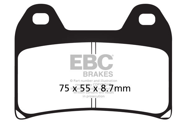 EBC Brakes Klocki hamulcowe EBC GPFAX244HH torowe/profesjonalne (kpl. na 1 tarcze)