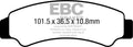 EBC Brakes Klocki hamulcowe EBC FA726R (kpl. na 1 tarcze)