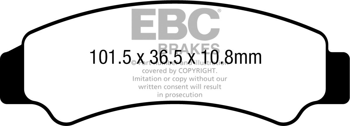EBC Brakes Klocki hamulcowe EBC FA726R (kpl. na 1 tarcze)