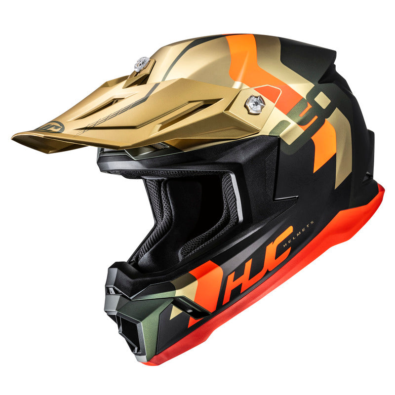 KASK MOTOCYKLOWY HJC C50 PRIMAL GOLD BLACK