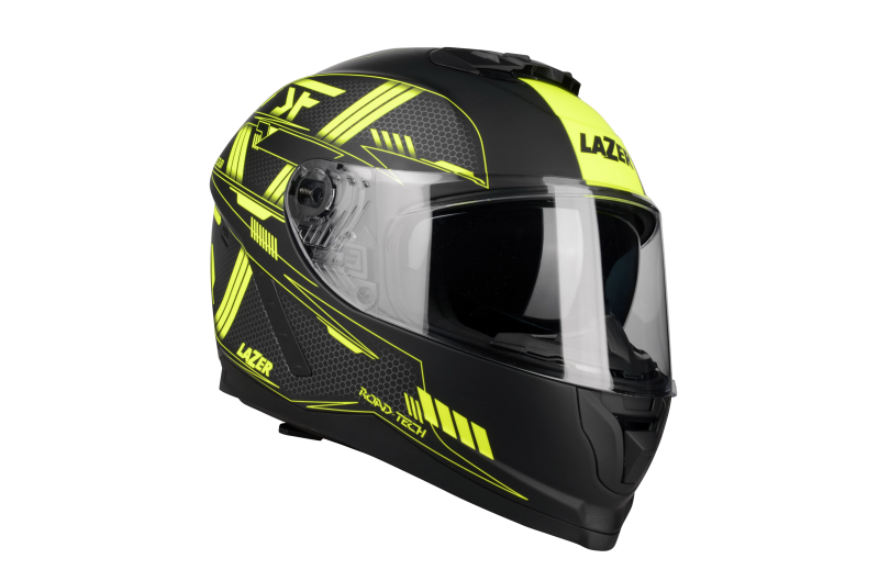 Kask Motocyklowy LAZER RAFALE EVO Roadtech (kol. Czarny - Żółty - Matowy)