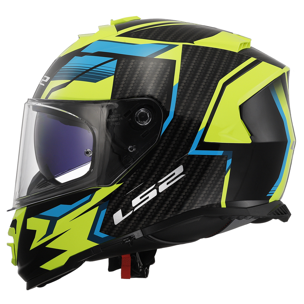 KASK LS2 FF800 STORM II TRACKER BL. H-V YEL-06