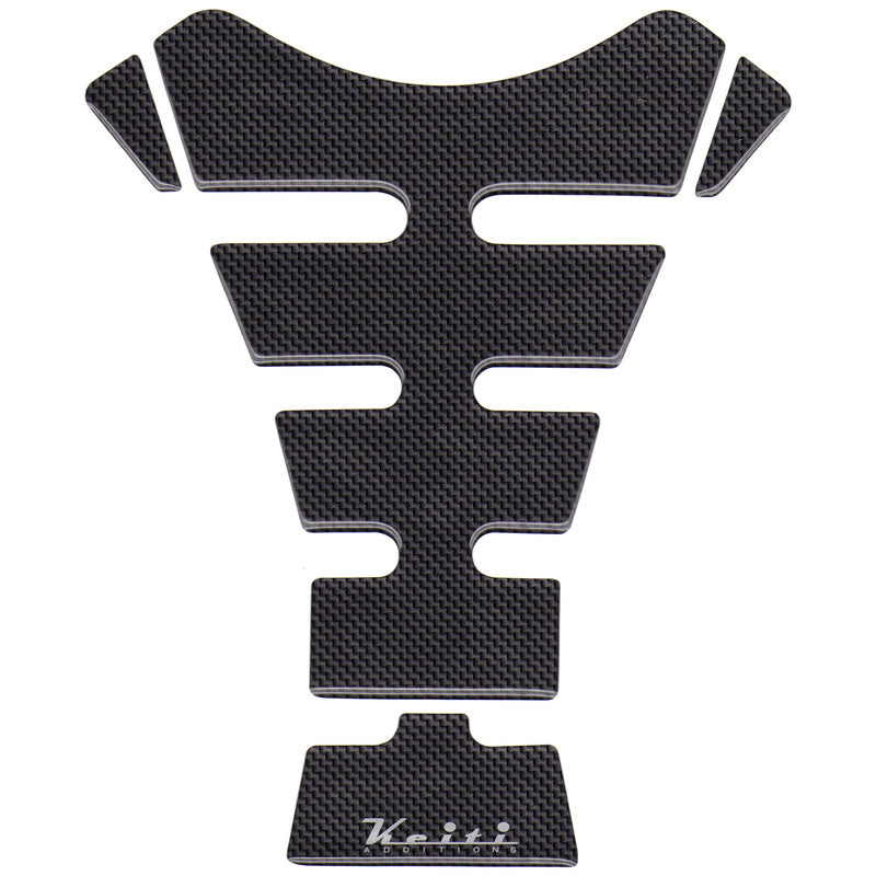 NAKLEJKA NA BAK TANKPAD KEITI BLACK CARBON LOOK