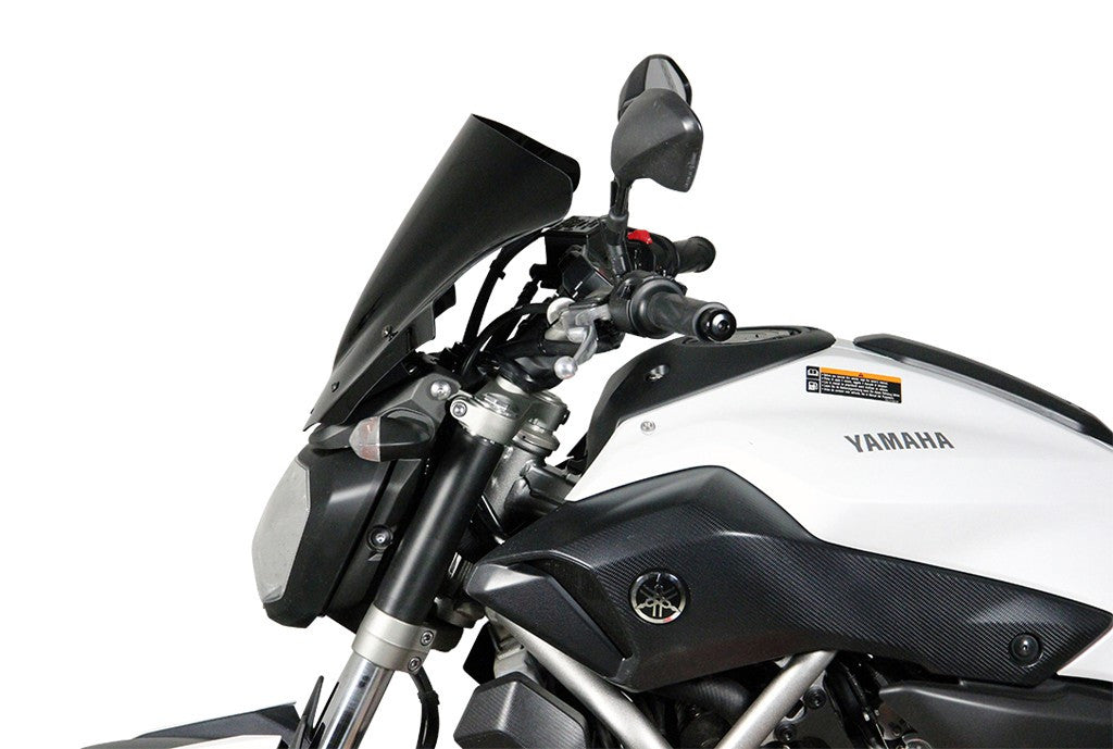 Szyba motocyklowa MRA YAMAHA MT-07 RM04 2014-2017, forma NRM, czarna