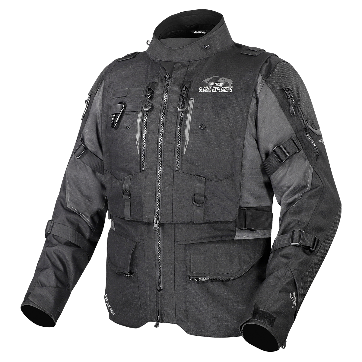 KURTKA LS2 BREAKOUT MAN BLACK SMOKE