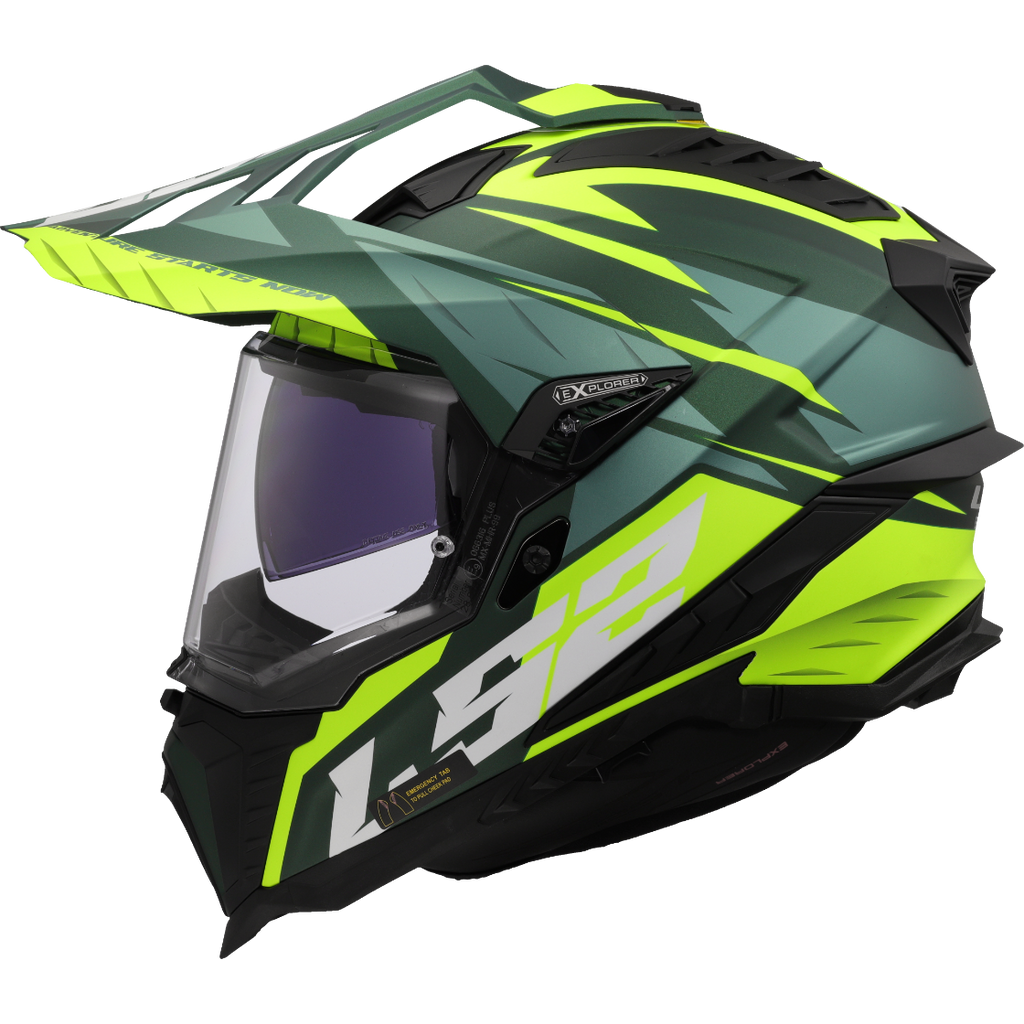 KASK LS2 MX701 EXPLORER SPIRE M.GR. H-V YEL-06