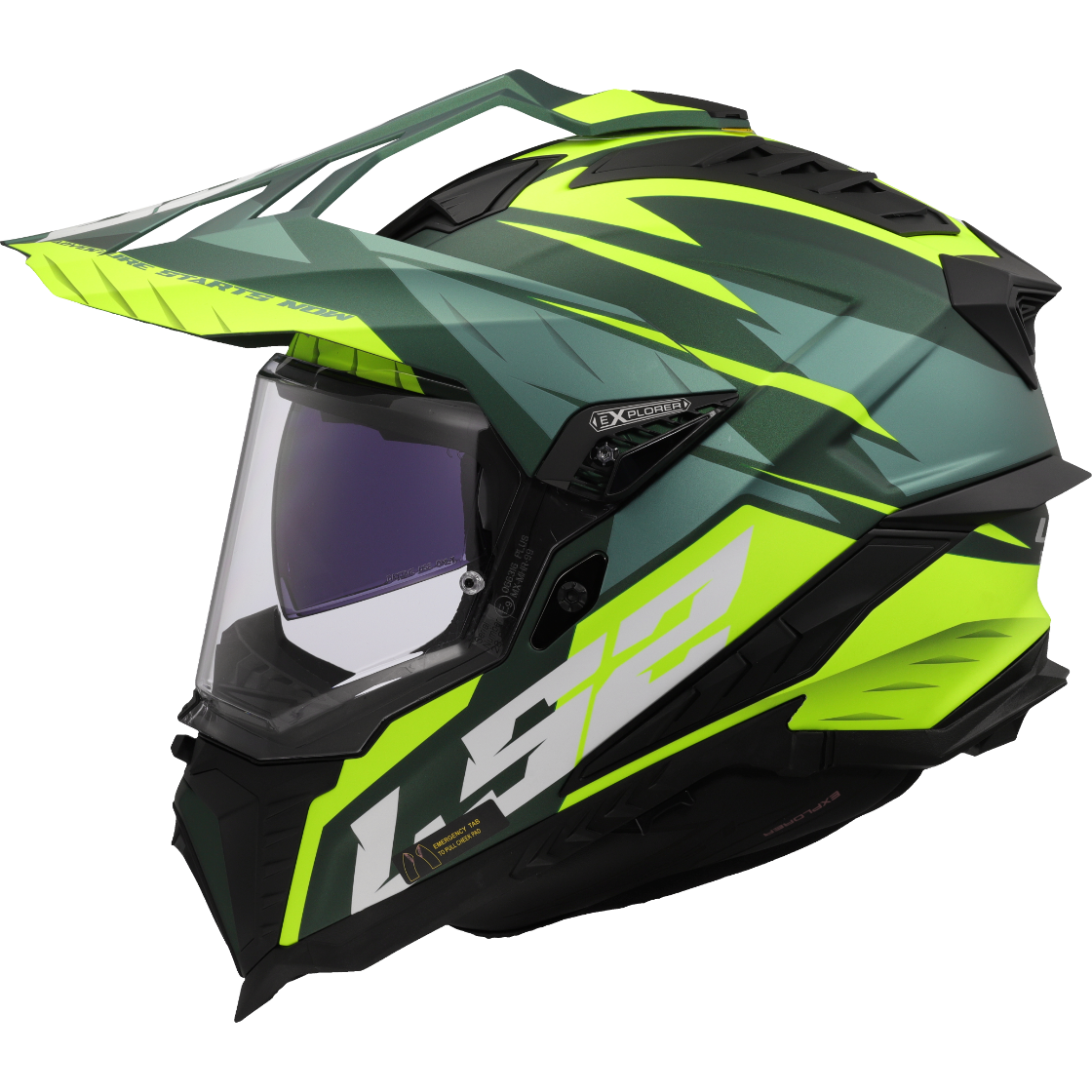 KASK LS2 MX701 EXPLORER SPIRE M.GR. H-V YEL-06