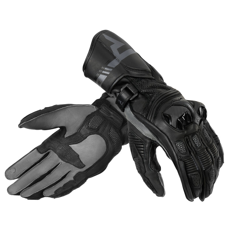 RĘKAWICE MOTOCYKLOWE REBELHORN ST LONG BLACK GREY