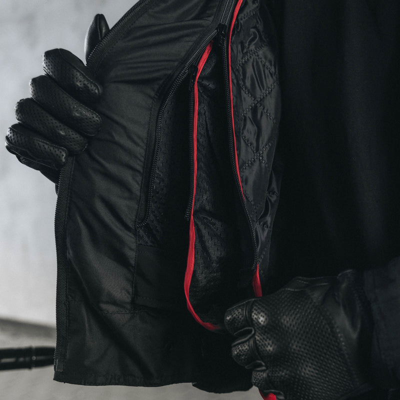 KURTKA MOTOCYKLOWA TEKSTYLNA OZONE PULSE BLACK