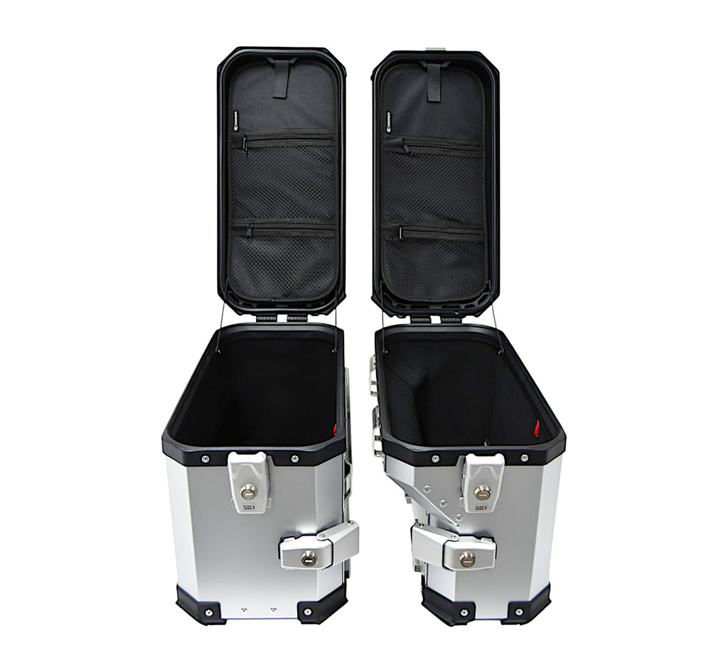 ZESTAW 3 KUFRÓW ALUMINIOWYCH (30L ASYMETRYCZNY + 36L + 45L) COOCASE ANODOWANE ALUMINIUM – zdjęcie 4