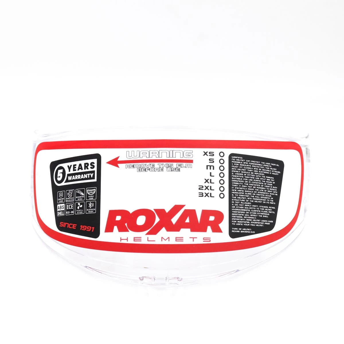 ROXAR HELMETS ROXAR Wizjer Bayamo EVO AS/PR Przezroczysty