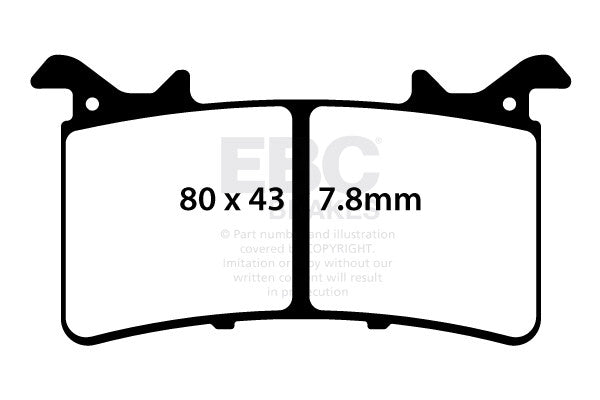 EBC Brakes Klocki hamulcowe EBC EPFA757HH Extreme Pro (kpl. na 1 tarcze)