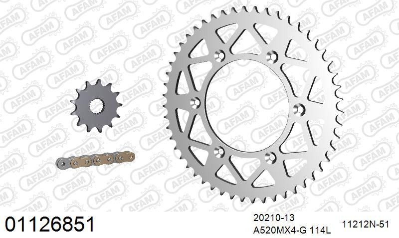Zestaw napędowy AFAM do HONDA CRF 250 R 4,5,6,7,8,9