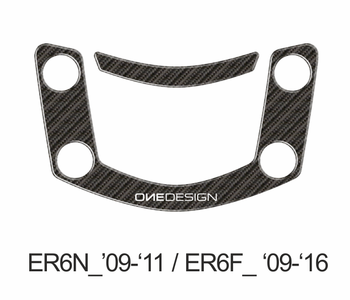 ONEDESIGN Naklejka na półkę kierownicy ER6N 2009-2011 / ER6F 2009-2016