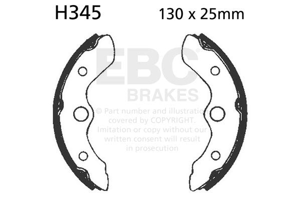 EBC Brakes Szczęki hamulcowe EBC H345 (1 kpl.)
