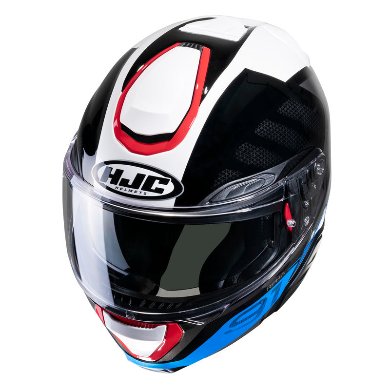 KASK MOTOCYKLOWY HJC RPHA91 RAFINO WHITE BLUE RED
