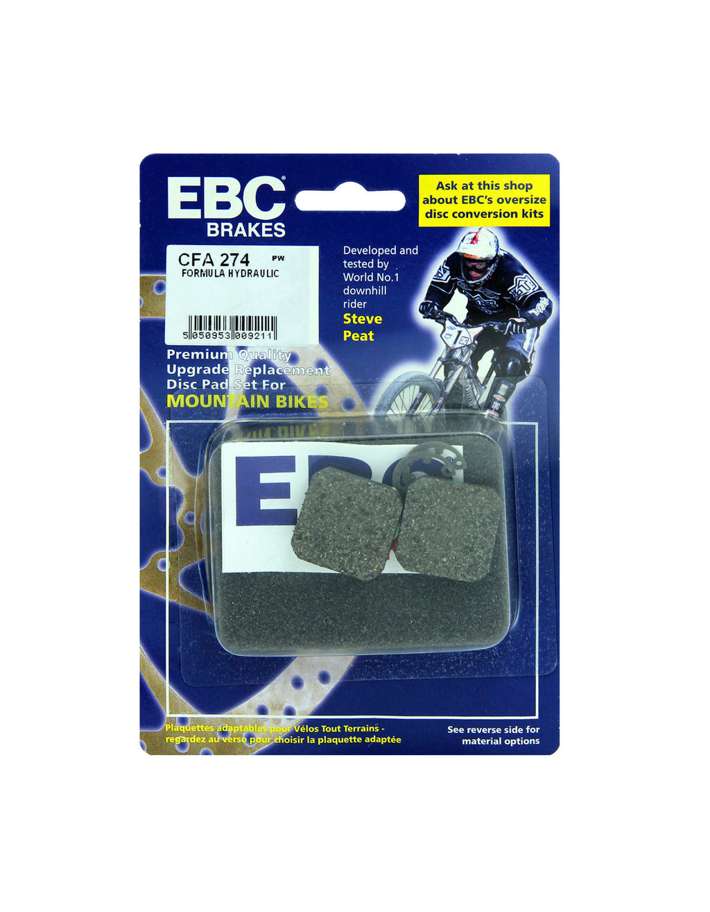 CFA274 - Klocki hamulcowe rowerowe (organiczne) EBC Brakes