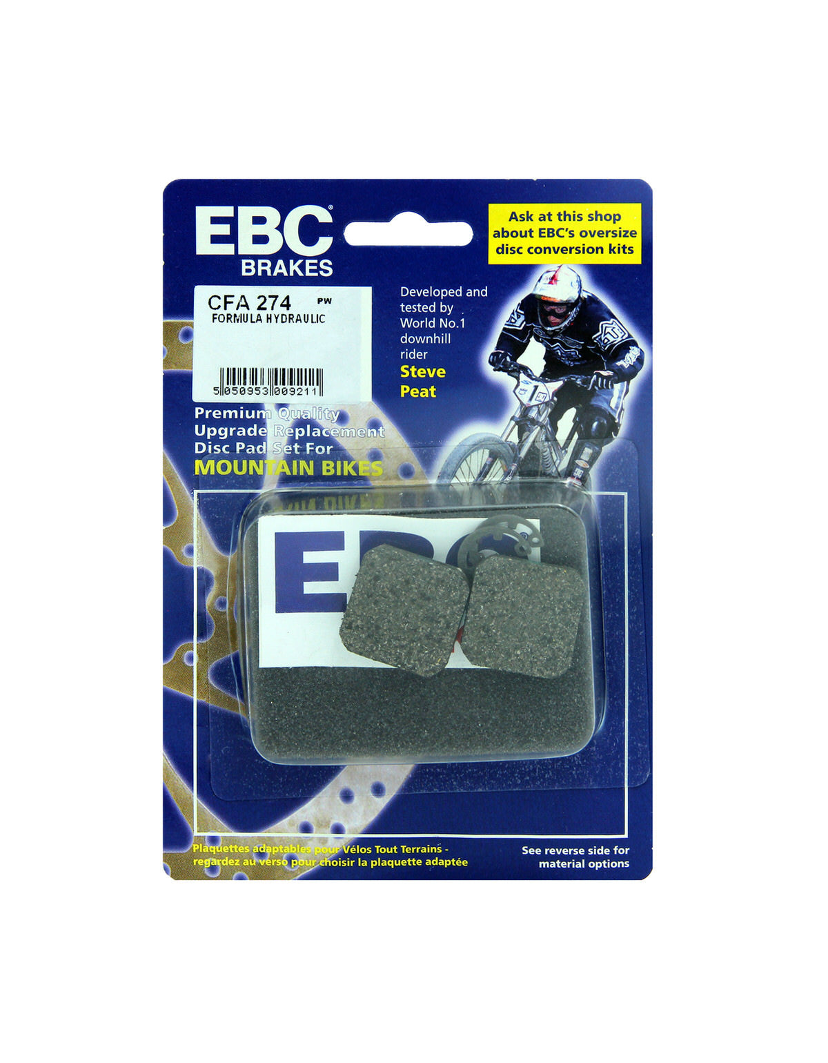 CFA274 - Klocki hamulcowe rowerowe (organiczne) EBC Brakes