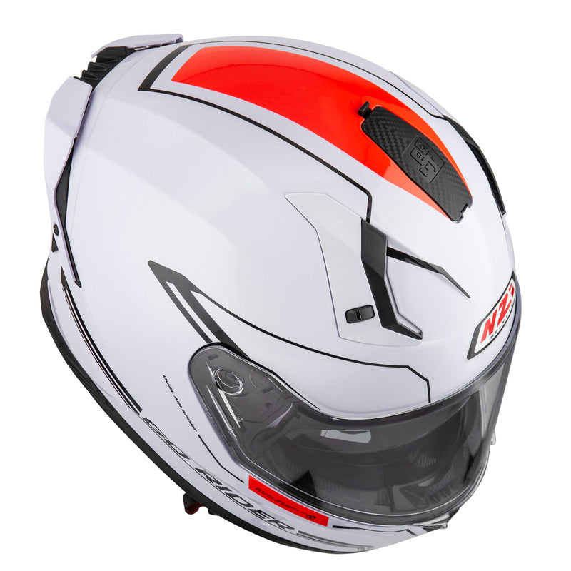 KASK MOTOCYKLOWY NZI GO RIDER STREAM DUO SOLID NOUVEAU WHITE XS