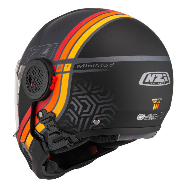 KASK MOTOCYKLOWY NZI MINIMOD DUO WATSON ANTRACITEBLACK ANTRACITE MATT XS
