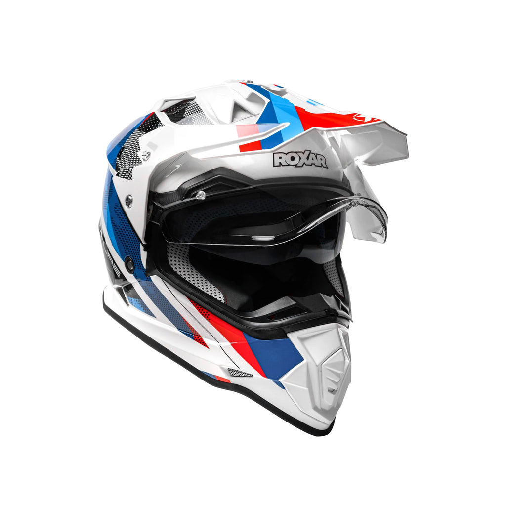 ROXAR HELMETS Kask motocyklowy turystyczny ROXAR ADV Wind Rose White