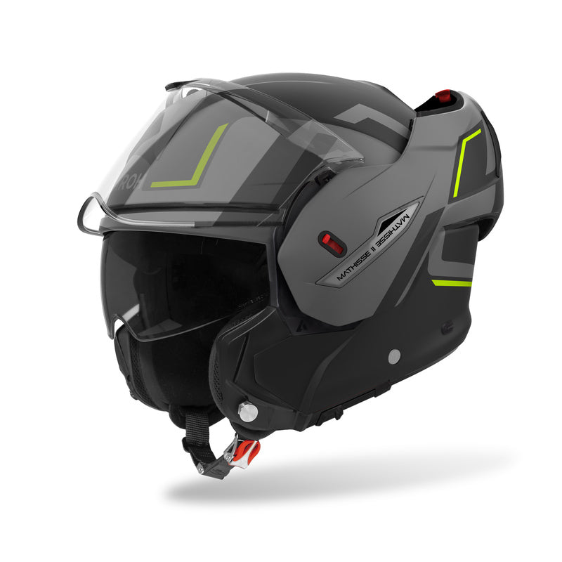KASK MOTOCYKLOWY AIROH MATHISSE 2 GENIUS YELLOW MATT
