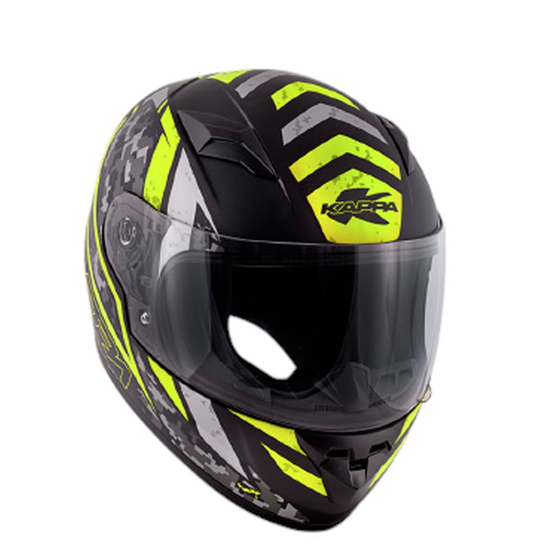 KAPPA KASK KJ04 EVO PROX JUNIOR INTEGRALNY FULLFACE KOLOR / CZARNY / ŻÓŁTY FLUO MATT (HOMOLOGACJA ECE 22R06)